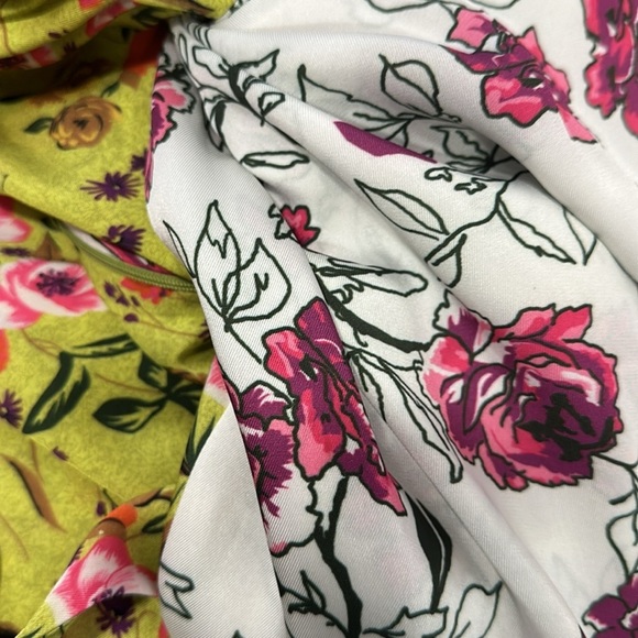 DELFI COLLECTIVE Anthropologie Frankie Floral-Printed Dress SILK cottagecore - Picture 5 of 5